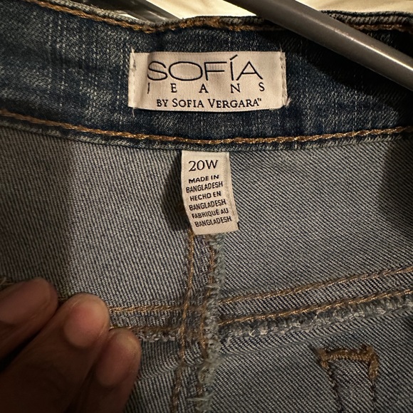 Sofia Vergara High Waist Wide Leg Melisa Flare Button High Jeans Size 20 - Picture 4 of 6